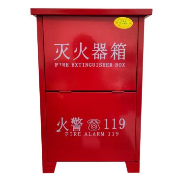 Raxwell 3KG*2型二氧化碳灭火器箱，400mmx210mmx640mm （为净空尺寸）翻盖，304不锈钢，1.2mm ROPE0131
