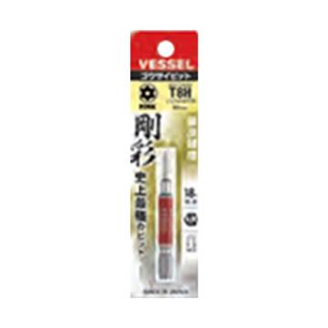 威威 1/4"(6.35mm)六角柄中孔梅花刚彩批头TT8×65mm GSVT08SH/4907587 337061