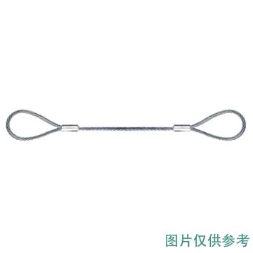 Raxwell 压制钢丝绳索具（麻芯）φ8*2米 RMWB0152