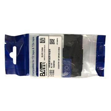 Blive 标签机色带，PET，12mm×8m，透明底黑字 BL-131