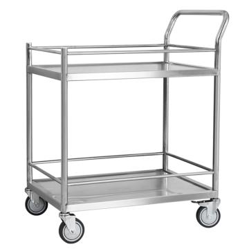 兆庭 不锈钢双层防静电医用推车长宽高600*400*850mm RCS-0222-C 201