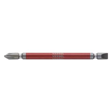 威威 1/4"（6.35mm）六角柄双头刚彩十字/一字批头，2支装PH2/(-)6*150mm GS142615/4907587 336255