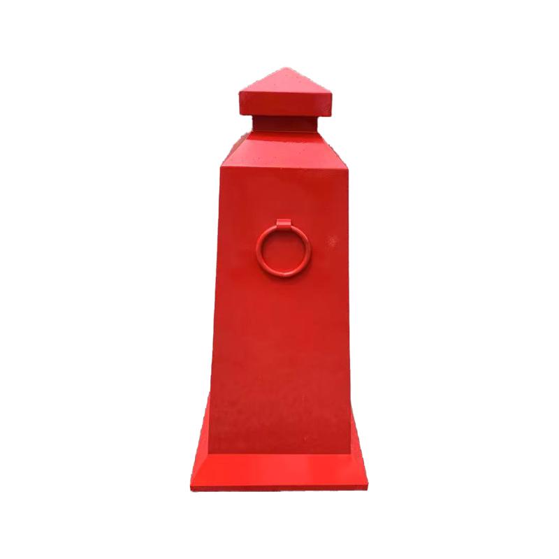 月桐 不锈钢方正路锥红色 320×320×670mm 重约3kg YT-XCCAZX5