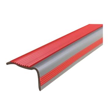 安赛瑞 PVC楼梯包边防滑条-红/灰，PVC材质，50mm×25m，厚度3mm 13860