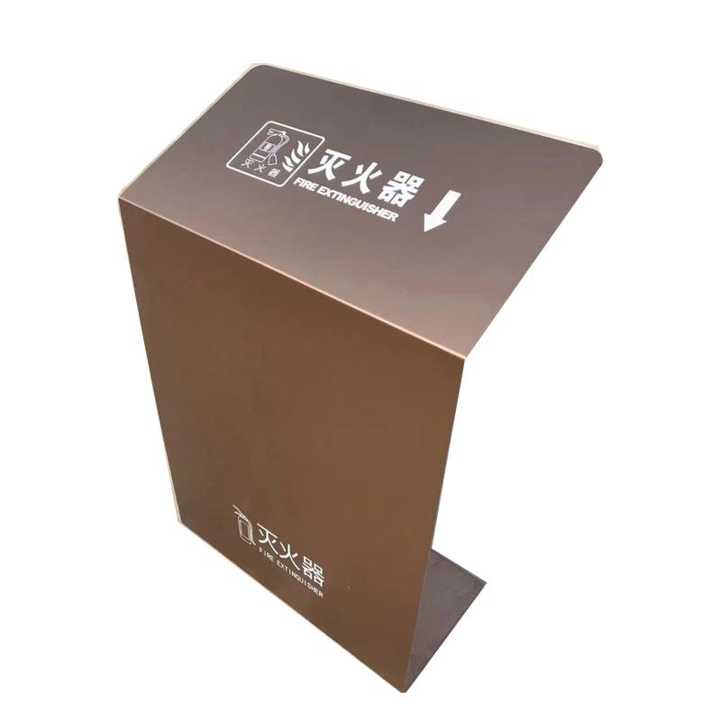 月桐 不锈钢灭火器箱400×200×500mm 玫瑰金 YT-LXF04