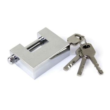 罕码 铁质电镀矩形叶片锁（同花）锁体宽70mm 5把/包 HMKL330TF