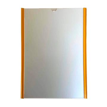 帛拉 翻页式磁性文件袋，A4，外框319×230mm，纵向，黄色 71101Y