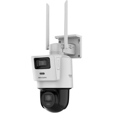 Hikvision 3寸双摄400万4G白光全彩PoE球机 DS-2DE3Q144MY-TE/GL2(4/4mm)(XM)