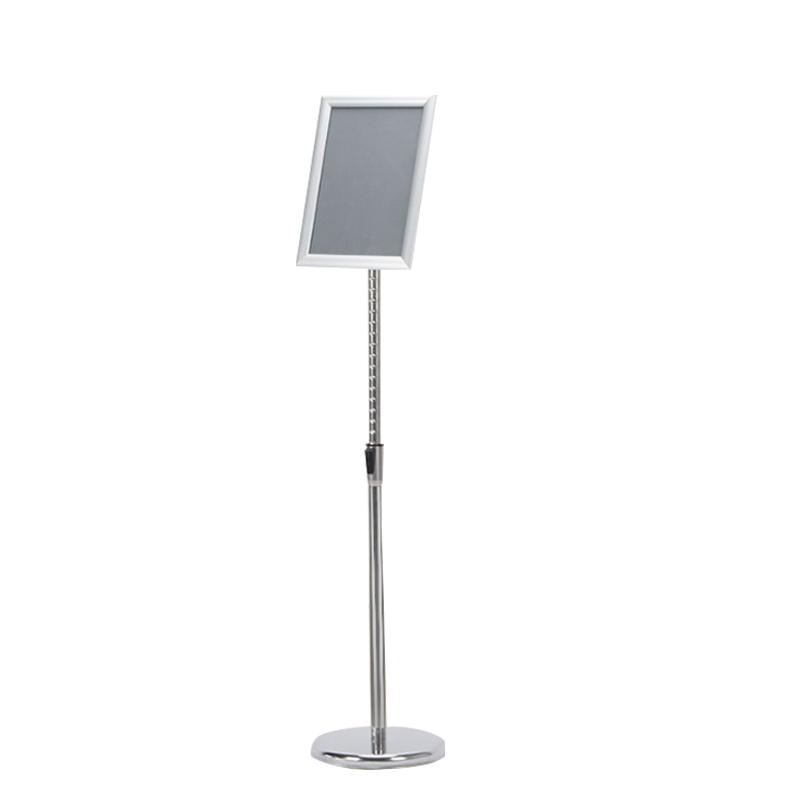 帛拉 立式展示架A3，直角，高度调节70-120cm，327*450mm，海报29.7*40cm 71507