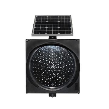 安赛瑞 LED太阳能黄闪红慢警示灯，信号灯闪光灯，施工警示灯 310373