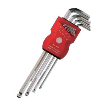 巴可 9件套公制球头内六方扳手组套1.5-10mm HNF41419002.083