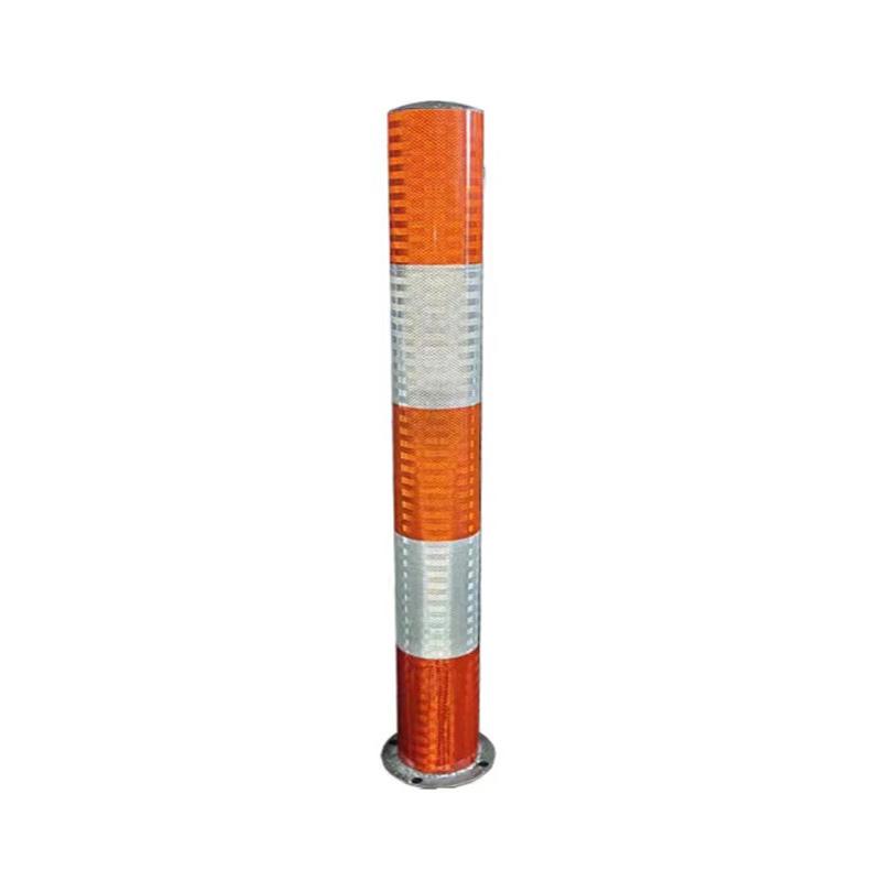月桐 高亮度反光膜警示柱路桩114×800mm 壁厚1.5mm 固定款 红白色 DYT-YX0198