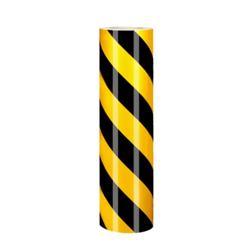 月桐 反光警示胶带50cm×45.7m 黄黑斜纹 YT-XJD08