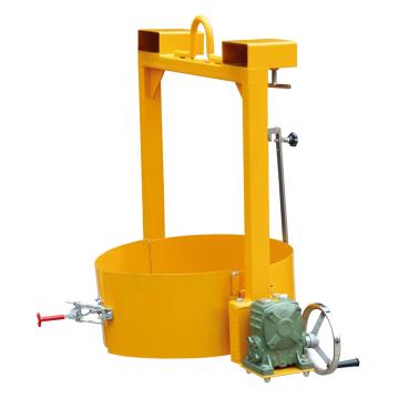 Raxwell 400Kg手摇型油桶垂直吊运/翻转夹手摇翻转机构 适用Φ572-600mm钢制或塑料油桶 RMCO0010