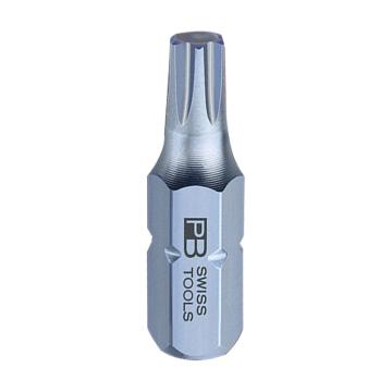 PB SWISS TOOLS 6.35mm(1/4")六角柄梅花批头，10支/盒T6*25mm PB C6.400/6盒装