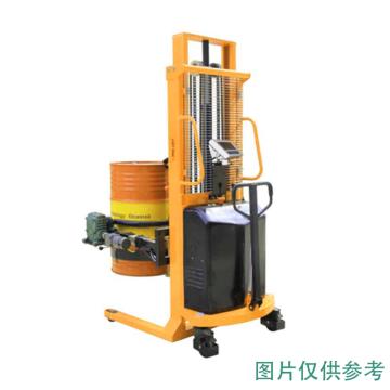 鹰力 称重型半电动油桶翻转车（电动升高，电动翻转），载重:450kg，油桶最大起升高度2500mm YL450-1