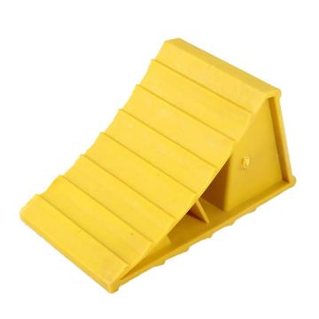 功成狮 便携式塑料止退器 规格200*110*120mm 黄色 重量约0.25KG 无提环 适用于小车 GSSC0189