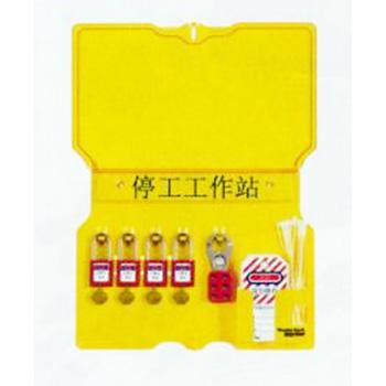 玛斯特锁具 4挂钩安全锁挂板和盖子4把不同花安全挂锁 2把锁扣 12张标签 1482BP410