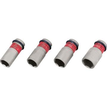 TONE 冲击用薄型箔螺母套筒（汽车维修用）对边尺寸22mm 插入角12.7mm 4A22N