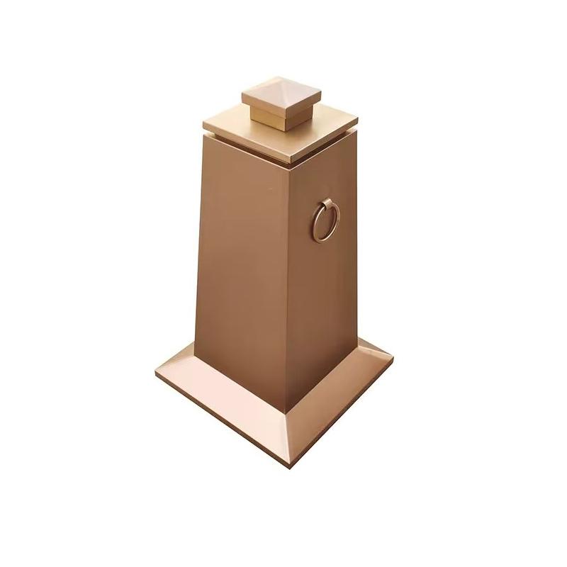 月桐 不锈钢路锥玫瑰金 400×400×700mm 重约4.5kg YT-XCXLLZ3