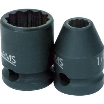 WILLIAMS 冲击用套筒 3/8 12角 对边尺寸18mm JHW36618