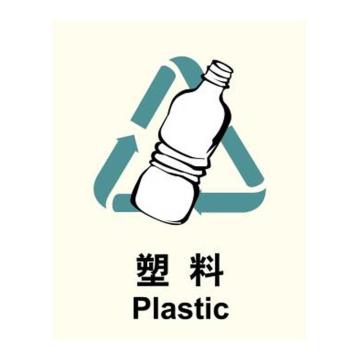 嘉辽 环保可回收标识-塑料，工程塑料，150×200mm EBSS1914