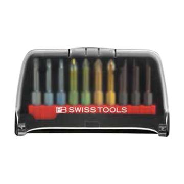 PB SWISS TOOLS 10件套 6.35mm(1/4")六角柄精密螺丝批批头套 PB E6.989