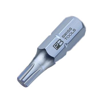 PB SWISS TOOLS 6.35mm(1/4")六角柄中孔花型螺丝刀，10支/盒TT20*25mm PB C6.400B/20盒装