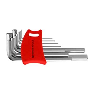 PB SWISS TOOLS L型平头内六角扳手套装，艾伦扳手 内六方扳手 拐杖扳手9件套 PB 210.DH-10