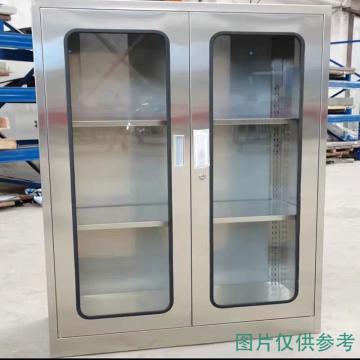 蓝消 消防应急柜，201不锈钢，玻璃门 1000*1000*500