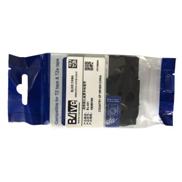 Blive 标签机色带，PET，18mm×8m，红底黑字 BL-441