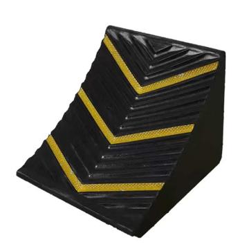 功成狮 车轮挡块 便携式橡胶止退器 规格320*300*260mm 黑黄色 重量约12KG 适用于重型车 GSSC0182