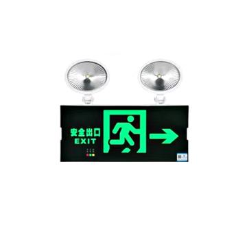 劳士 安全出口应急灯带双头灯，右向，（需带3C认证） N-ZBLZD-1LROE I 12WFAO（L1729）