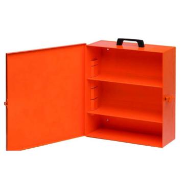 安赛瑞 锁具管理箱（空箱）-橙色粉末喷涂钢板内置2个层板 箱门可上锁 415×350×148mm 14736