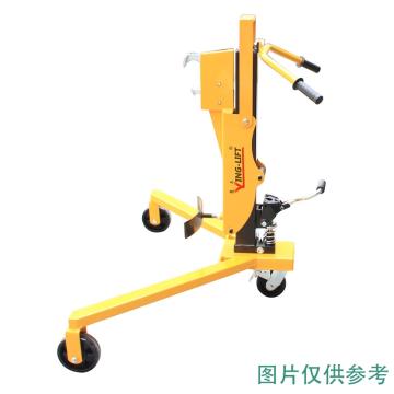 鹰力 轻型液压油桶搬运车载重:350kg，液压升高300mm，支腿内宽1085m 鹰力DT350B