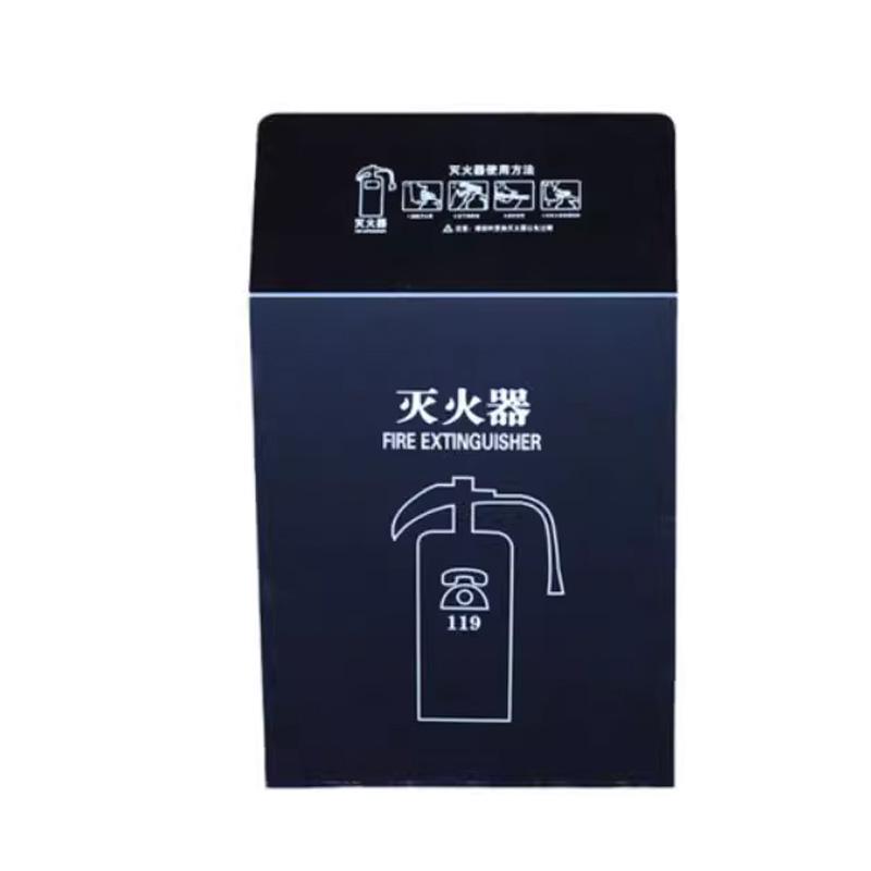 月桐 不锈钢灭火器箱400×200×500mm 黑钛 平顶款 YT-LXF05