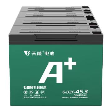 天能 电动车铅酸蓄电池原6-EVF-45.3，现6-FM-52（不含安装，价格为整箱） A+系列60v45.3ah升级为60v52ah（5只/箱）