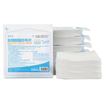 AQS/安其生 医用脱脂纱布片纸塑5*7*10片 无菌型5cm*7cm*8p*10块/袋