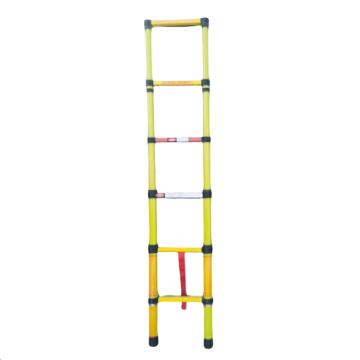 谦格 玻璃钢绝缘便携式可折叠伸缩登高爬梯伸直200×宽43cm 直梯JZT01