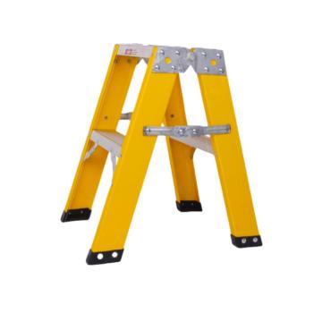 谦格 多功能双侧人字A型折叠工程梯登高爬梯2+2步 A字长60×宽40×高58cm 钢SCT01