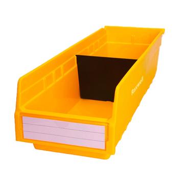 Raxwell 精益零件盒 物料盒外尺寸规格D*W*H(mm)：600×200×150，全新料，黄色 RHSS3076