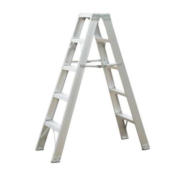 谦格 多功能双侧人字A型折叠工程梯登高爬梯5+5步 A字长150×宽49×高147cm 铝LSCT02