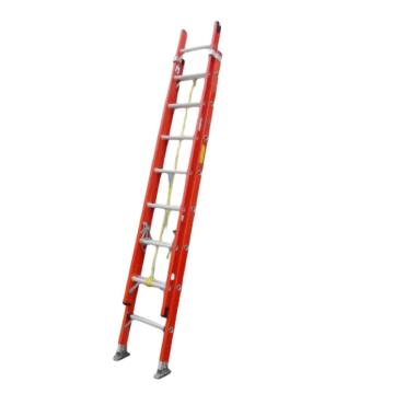 谦格 玻璃钢便携式自动锁单侧工程登高爬梯伸4.1米×缩2.65米×内宽40cm 两联BGT01