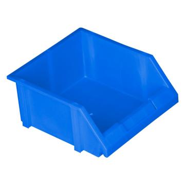 Raxwell 组立背挂斜口盒，外尺寸规格D×W×H(mm):250×220×120，全新料，蓝色(标签牌+标签纸+立柱) RHSS4478