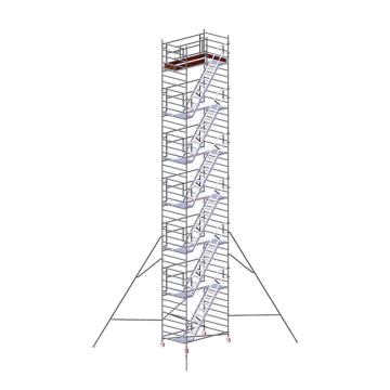 瑞居 瑞居双宽走梯脚手架总高度：13.44m，平台高度：12.3m 型号：DWC-12.3M