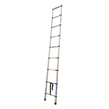 谦格 不锈钢可折叠伸缩型登高爬梯9步 伸直340×宽44.3cm 直梯DZT02