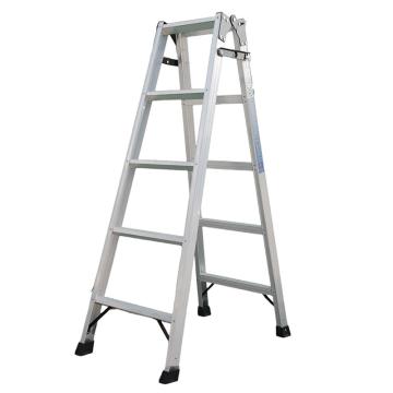 登月 铝合金直马梯5步直梯长2910mm，最大使用高度2600mm，人字闭合高1480mm，打开垂直高1400mm，载重100kg DYZM-5
