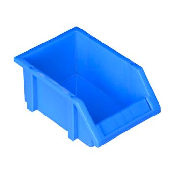 Raxwell 组立背挂斜口盒，外尺寸规格D×W×H(mm):180×125×80，全新料，蓝色(标签牌+标签纸+立柱) RHSS4469