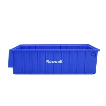 Raxwell 分隔式零件盒 物料盒外尺寸规格D*W*H(mm)：500×235×140，全新料，蓝色 RHSS3051