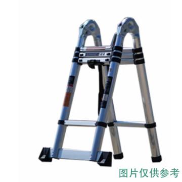MIDOLI/镁多力 升降工程折叠梯子加厚铝合金伸缩梯子 多功能梯3.3+3.3米=直梯6.6米